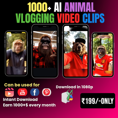 1,000+ AI Monkey Vlogs Bundle